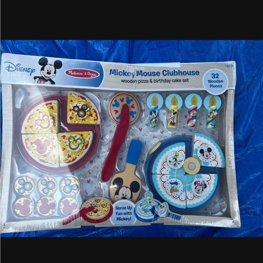 Melissa &Doug Disney Mickey Mouse Clubhouse Pizza & Cake Play Set